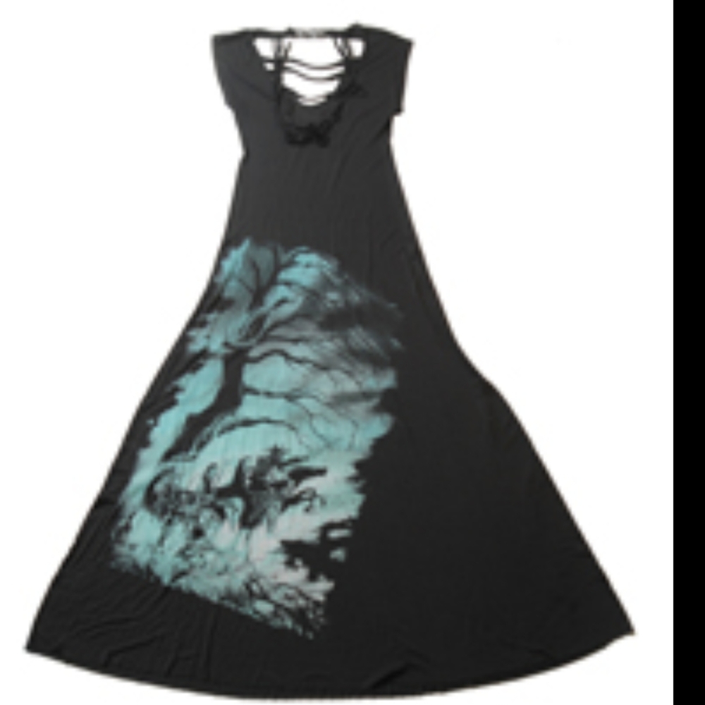 Vintage Lip Service 4 horsemen long dress medium